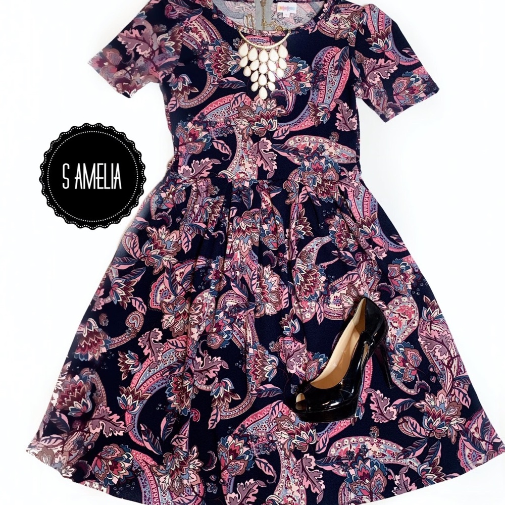 LuLaRoe Small Amelia Dress NWOT